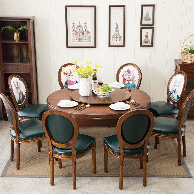 高档实木餐桌转盘家用旋转圆盘简约饭桌转台大圆桌面酒店圆桌转盘