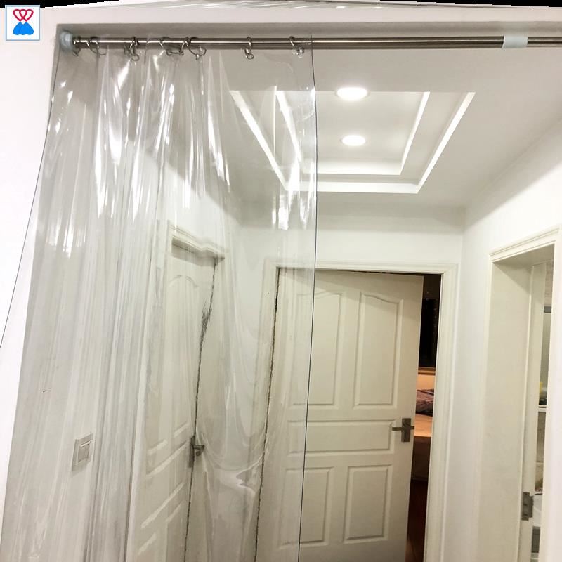 高档隔空调帘可推拉透明隔风软门帘隔断帘防走冷防冷气夏季免ins