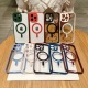 高颜值简约风纯色边框透明后壳15promax新款适用苹果15手机壳iphone13磁吸充电12酒红女11苍岭绿14plus远峰蓝