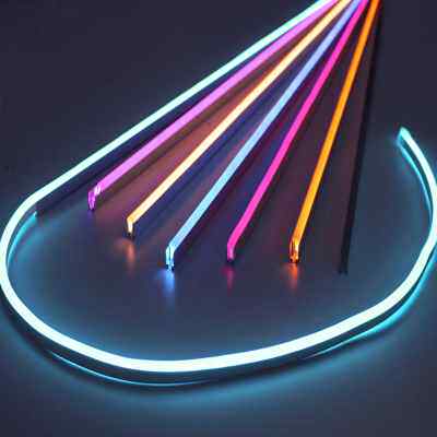 霓虹灯带220v户外防水 彩色灯带七彩变色外墙灯带条led柔性软灯条