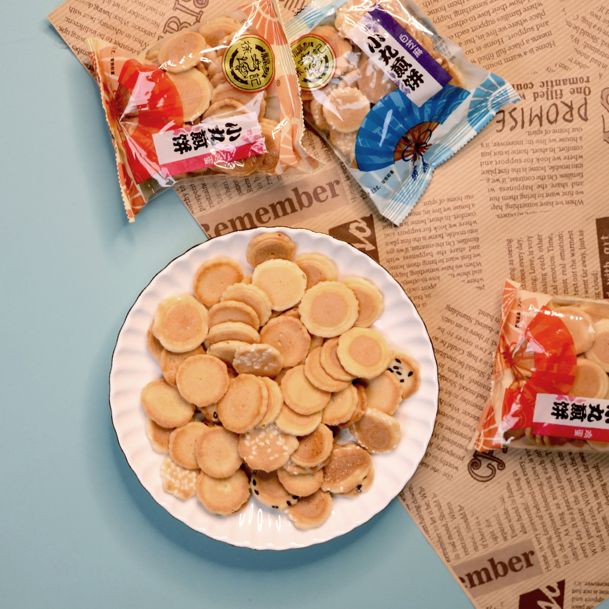 徐福记小丸煎饼500g香薄脆芝麻煎饼干糕点心休闲食品散装批发包邮