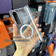 森爽 简约透明磁吸中轴护板适用三星W25手机壳Zfold6保护套Zfold5/4硬壳磨砂黑高档清新创意男女轻薄时尚