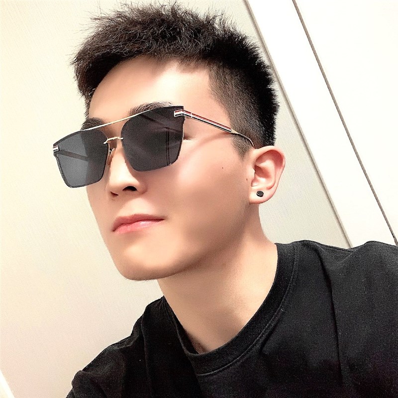 高档2021韩版男式太阳镜驾车2021时尚眼镜防晒偏光u镜男款开车ins