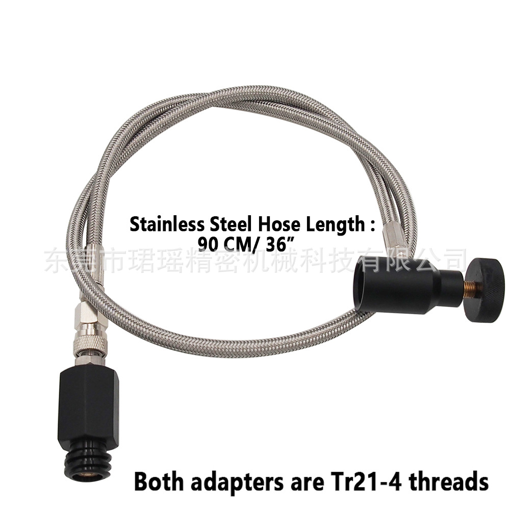 跨境SodastreamCo2 tr21.4螺纹连接汽水机和气罐90厘米铁氟龙软管
