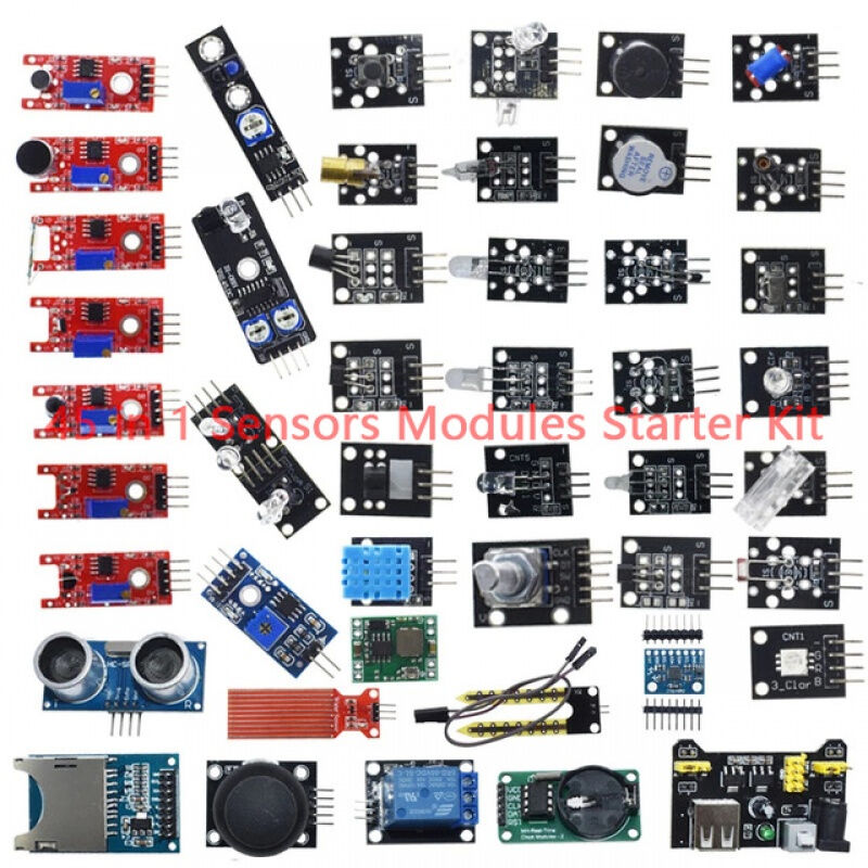 37种合1传感器套件37款传感器套装45合一传感器套件兼容Arduino45