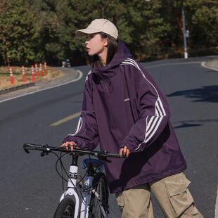 山系防风防水冲锋衣男2024春秋新款青少年户外徒步登山服冬季外套