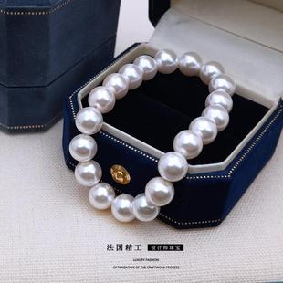 法国精工 设计师款 珍珠手链女法式轻奢高级感女款天然正品贝珠
