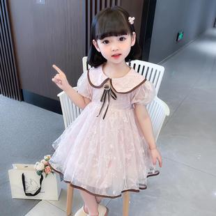 女宝宝夏装连衣裙洋气韩版女童蓬蓬裙1-2到3四五岁半儿童夏季裙子
