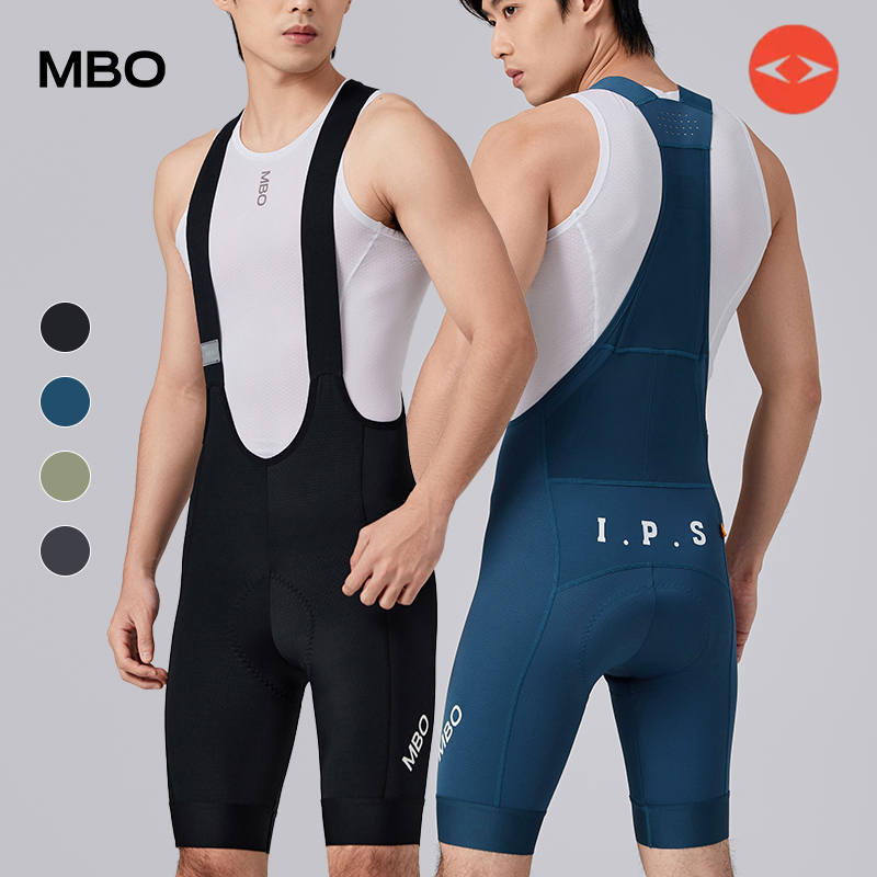 MBO男子肌理背带骑行裤短裤T50
