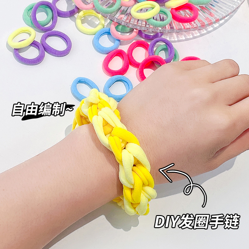 网红情侣手链编织绳手绳520礼物送女友小皮筋送男友闺蜜发圈手环
