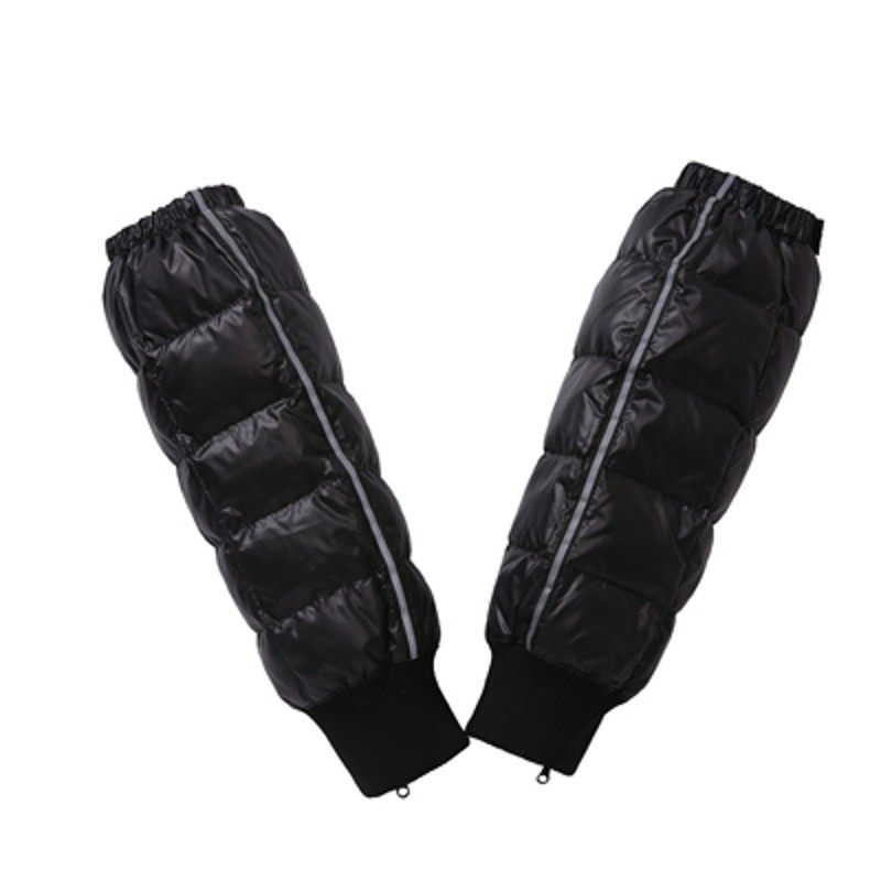 高档羽绒护膝摩托车外穿护腿护膝长筒套电动车男士关节防风保暖骑