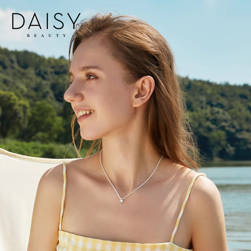 【人气热卖】DAISY BEAUTY璀璨之心项链S925银满天星链小众饰品