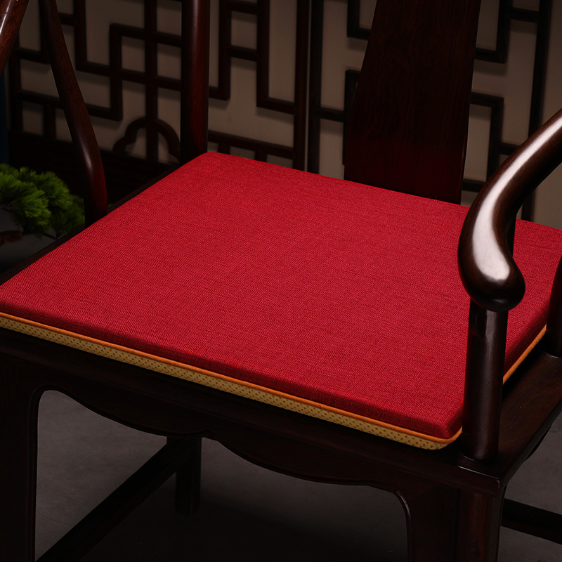 椅子垫新中式圈椅坐垫茶椅茶凳餐椅垫红木家具茶台主人椅座垫定制