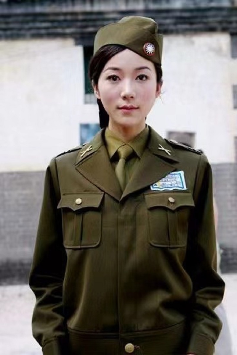 翻领女款国民军官表演服黄埔军校服装美式士兵服饰国军演出服衣服