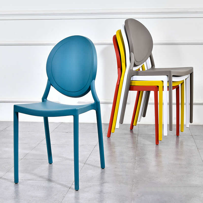 北欧塑料椅子现代简约家用加厚网红创意凳餐椅客厅商用休闲靠背椅