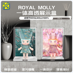 KGBOX泡泡玛特MOLLY梵高博物馆·杏花亚克力手办盲盒防尘展示盒