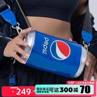 Pepsi百事可乐罐斜挎单肩包女时尚百搭新款休闲运动旅行通勤背包