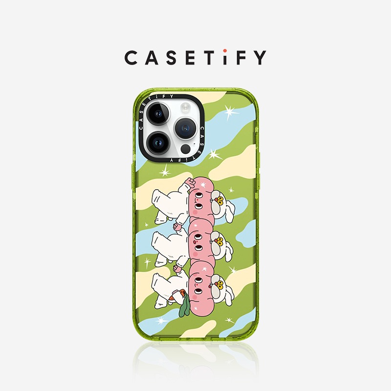 CASETiFY 艺术家联名 三只小兔子适用于iPhone14/13/Plus/Pro/Max防摔手机壳