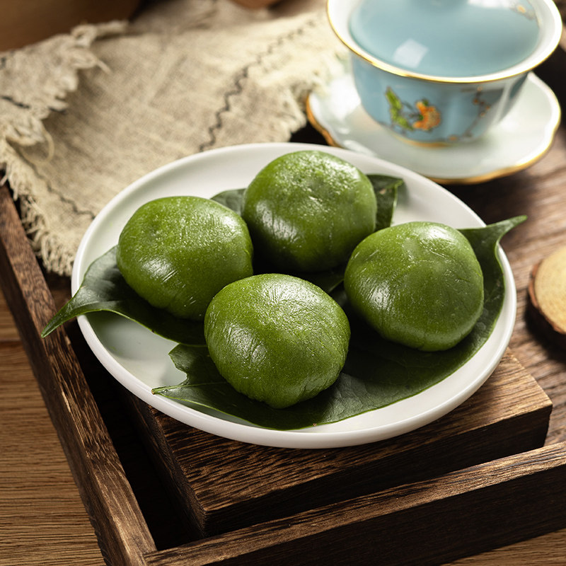 粮觅米鸭蛋艾粿青团麻糍糯米团子米糕发糕传统糕点宁波特产清明果