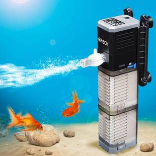 鱼缸打氧神器过滤器氧气泵棒三合一专用小型静音大净水循环家用