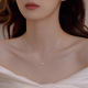 韩国简约珍珠吊坠项链女2024年新款潮小众设计感高级锁骨链女颈链