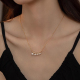 日韩高级珍珠项链女纯银气质小众设计感锁骨链2024年新款爆款颈链