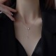 韩国流苏纯银项链女小众设计感高级颈链2025年新款爆款气质锁骨链