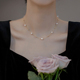 天然淡水珍珠项链女小众设计高级感配饰颈链2024年新款爆款锁骨链