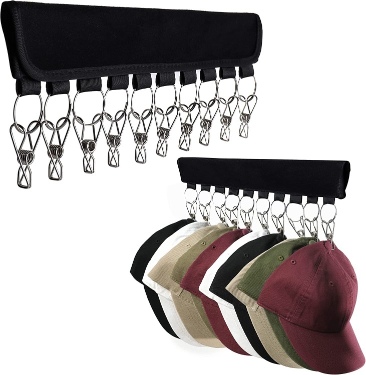 帽子收纳架帽子夹多功能整理收纳神器收纳挂钩置物架衣柜放帽子衣