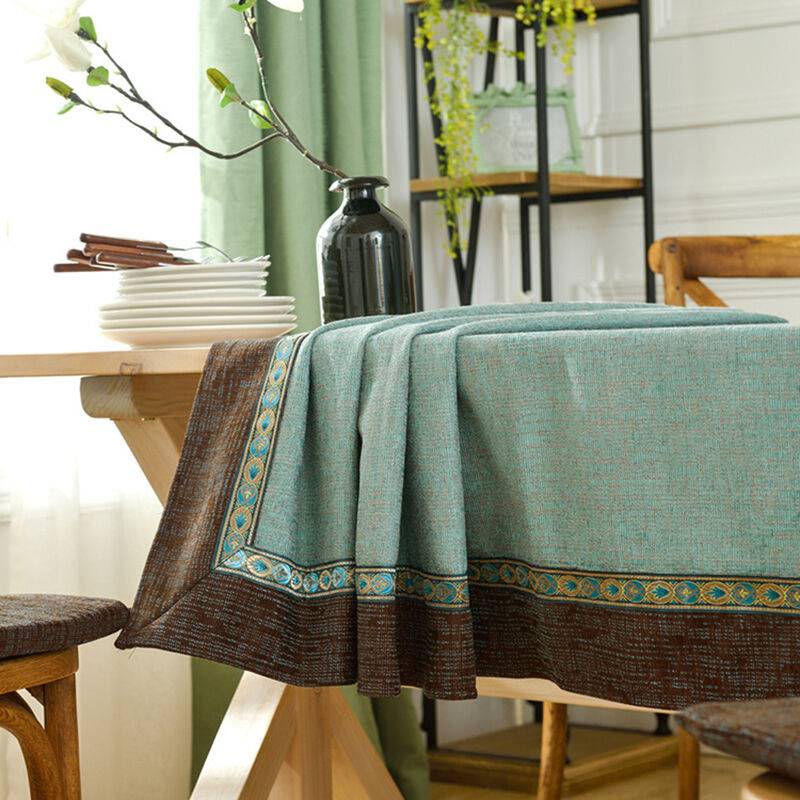 美凡居海式地中欧风格餐厅茶布床头柜盖巾高档长方形家用桌几台布