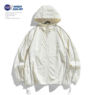 NASA日系户外情侣防紫外线防晒衣男款夏季纯色冰丝速干防晒服外套