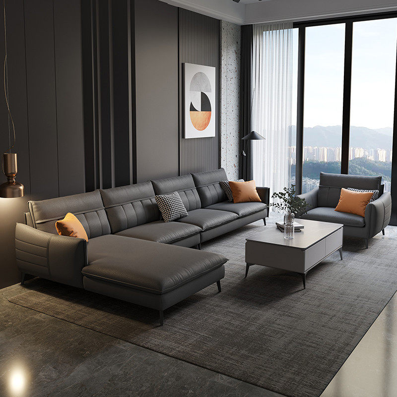 新款免洗科技布意式高端大气客厅布艺沙发大户型双人三人轻奢组