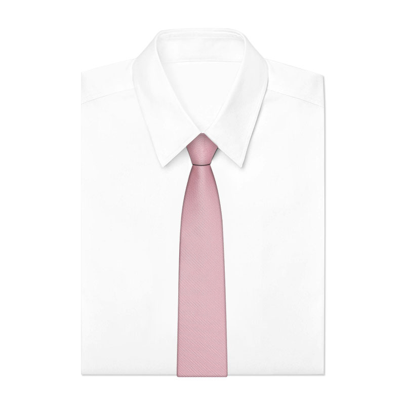 邦梵绅男士结婚领带高档7cm纯色细斜纹暗粉色新郎正装商务手打款