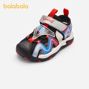 【奥特曼IP商场同款】巴拉巴拉男童包头运动凉鞋2024透气夏季网鞋