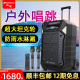 山水D12户外k歌拉杆广场舞演出大音量蓝牙移动音响大功率唱歌音箱