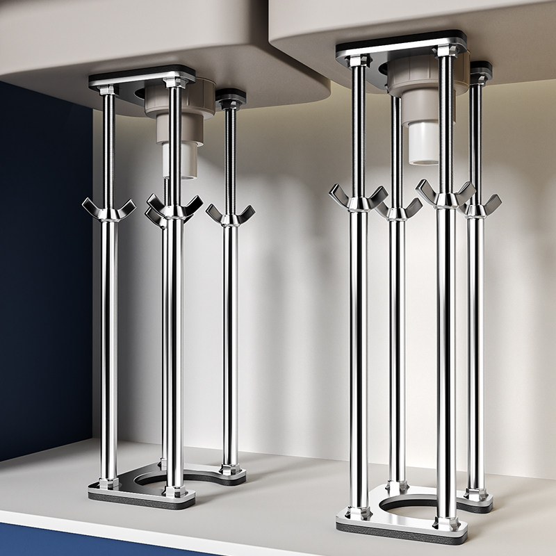 厨房水槽洗菜盆固定扣件洗手盆托架台盆陶瓷专用支架千叶莲旗舰店月销