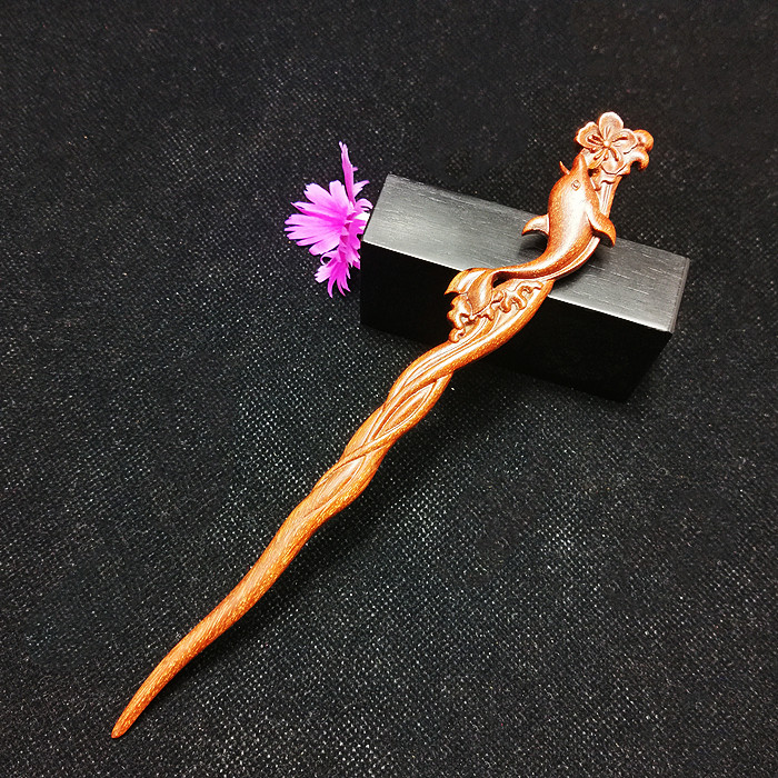 凤羽惊鸿木簪原创设计大鱼海棠复古发簪古风汉服头饰送女友民族风