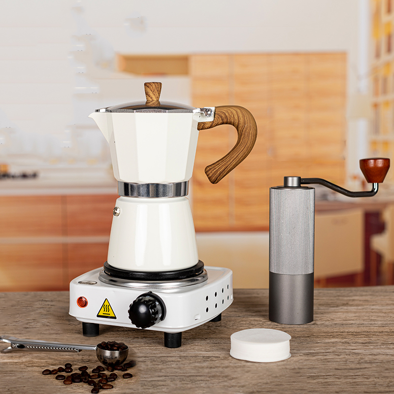 ABF摩卡壶家用煮咖啡壶套装意式浓缩手冲咖啡萃取壶摩卡咖啡器具