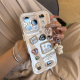 炫彩适用苹果16promax手机壳新款iphone15可爱猫咪地滴胶贴纸1314pro小众高级感16pro全包防摔15pm透明12卡通