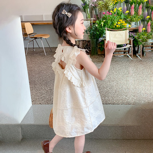 【爆款】女童连衣裙夏季2024新款儿童飞袖公主裙薄款纯棉洋气宝宝