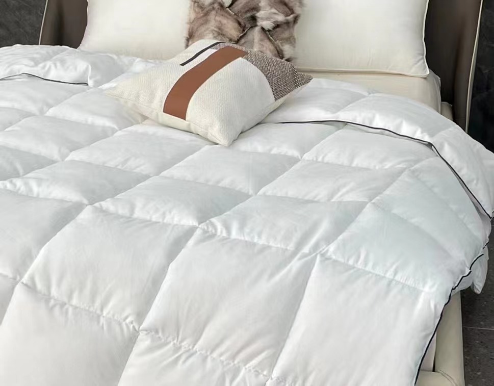 顿顿刺绣羽绒被6斤蚕丝被