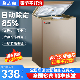 志高一级节能小冰柜家用全冷冻小型迷你省电保鲜冷藏冷冻两用冷柜