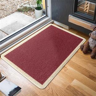 新中式入户门地垫门口丝圈地毯红色喜庆脚垫家用除尘防滑垫可定制