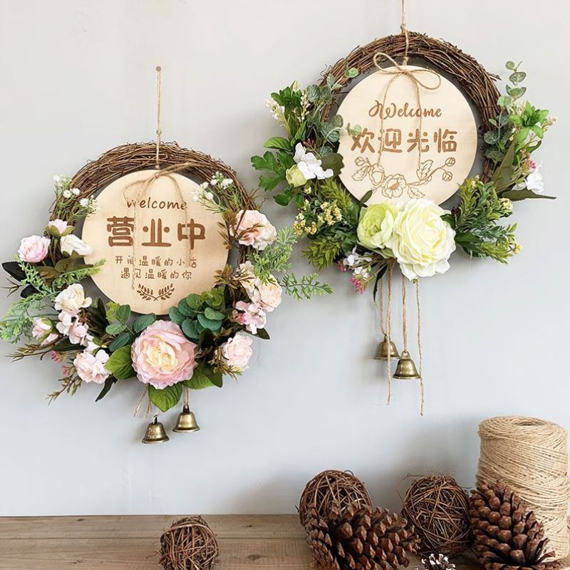 网红风挂牌定制正在正常营业中店主外出门面用服装店木牌文艺创意