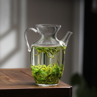 仿宋玻璃壶宋壶泡绿茶专用茶具一人小茶壶执壶家用泡茶器茶杯套装