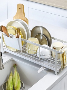 极窄碗盘沥水置物架 厨房水槽碗架洗碗槽碗碟碗筷台面收纳篮