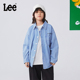 Lee儿童牛仔外套衬衫秋冬新款时尚男童女童翻领衬衣