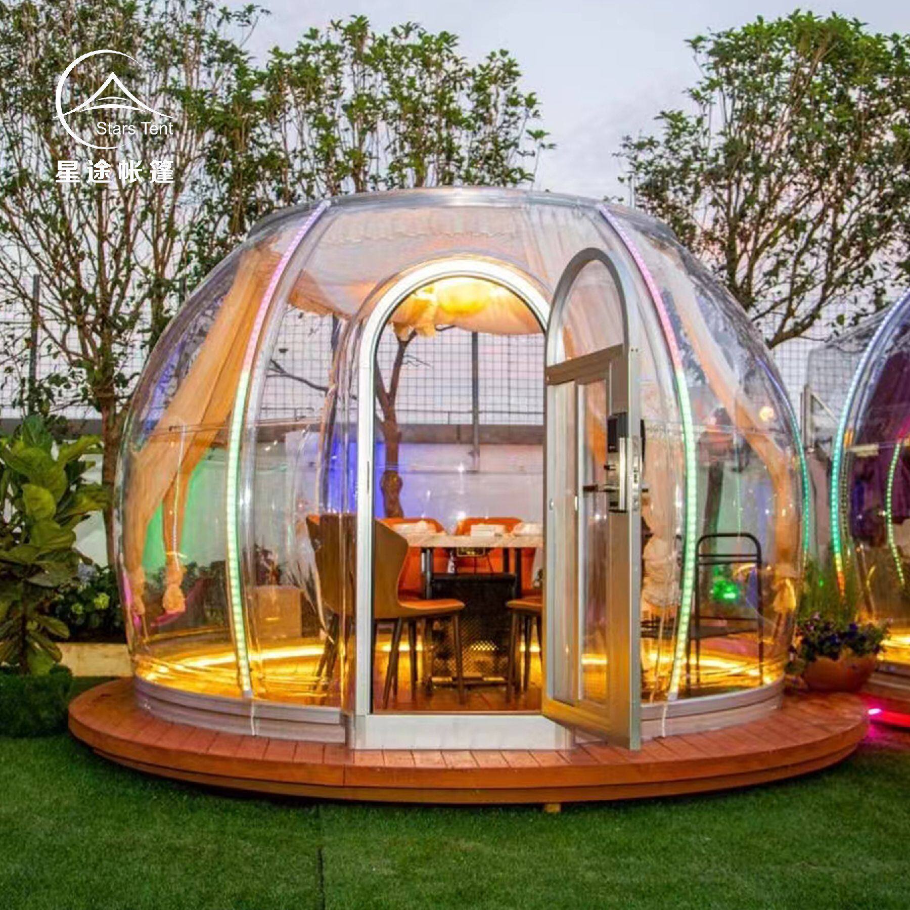 星途帐篷 球形星空房 厂家直供帐篷泡泡屋 户外天台网红餐厅