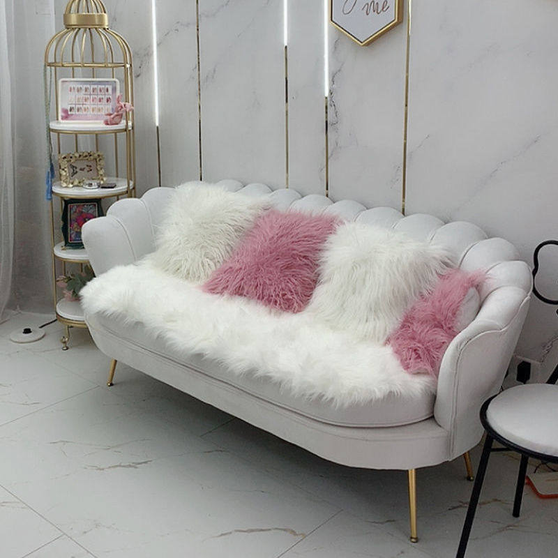 网红沙发房间双人沙发北欧小户型轻奢绒布客厅服装店三人位小沙发