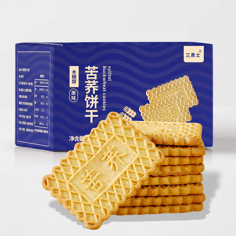 木糖醇苦荞饼干无糖精食品糖尿人专用